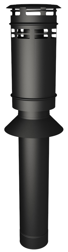 Vertikalanschluss – Apollo Pellets 2.0 – Schwarz – Ø 80/130 Mm – Länge 1000 Mm Joncoux