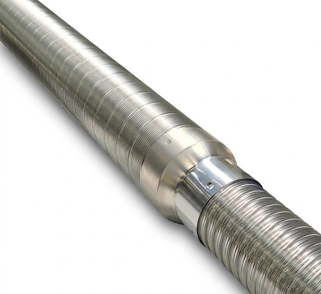 Isolierter Flexibler Schlauch - Vela Slim - Ø100/136 Mm - Länge 8 M - Speziell Für Pelletöfen Joncoux