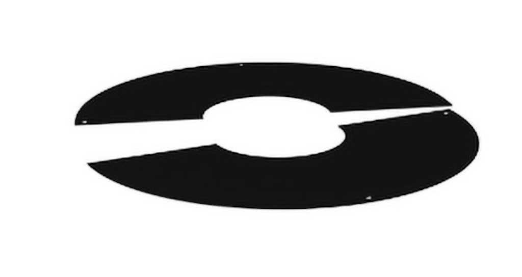 Zweiteilige Rosette – Apollo Pellets 2.0 – Schwarz Ø80 Mm Joncoux