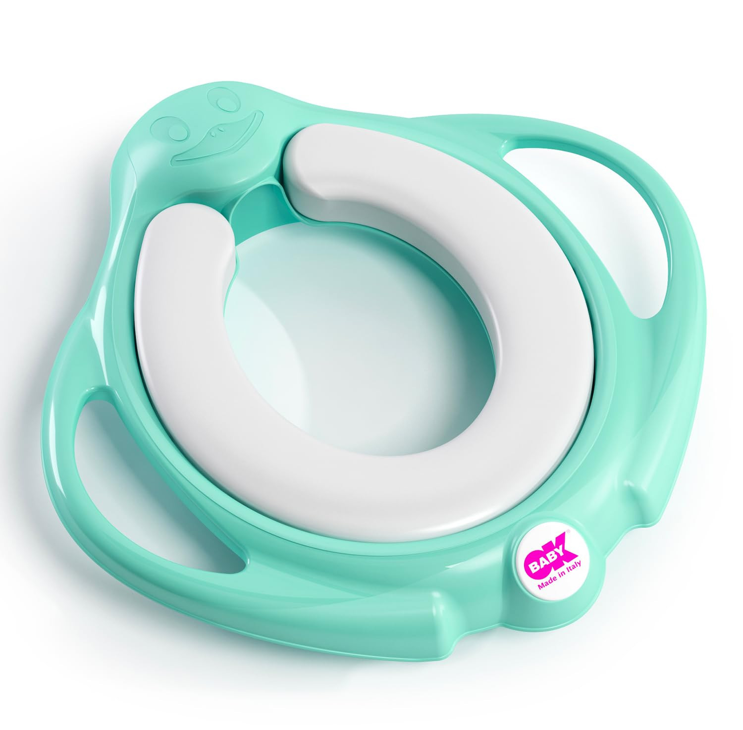 Okbaby Pinguo Soft Toilettensitz Mit Entfernbarer Polsterung - Blau