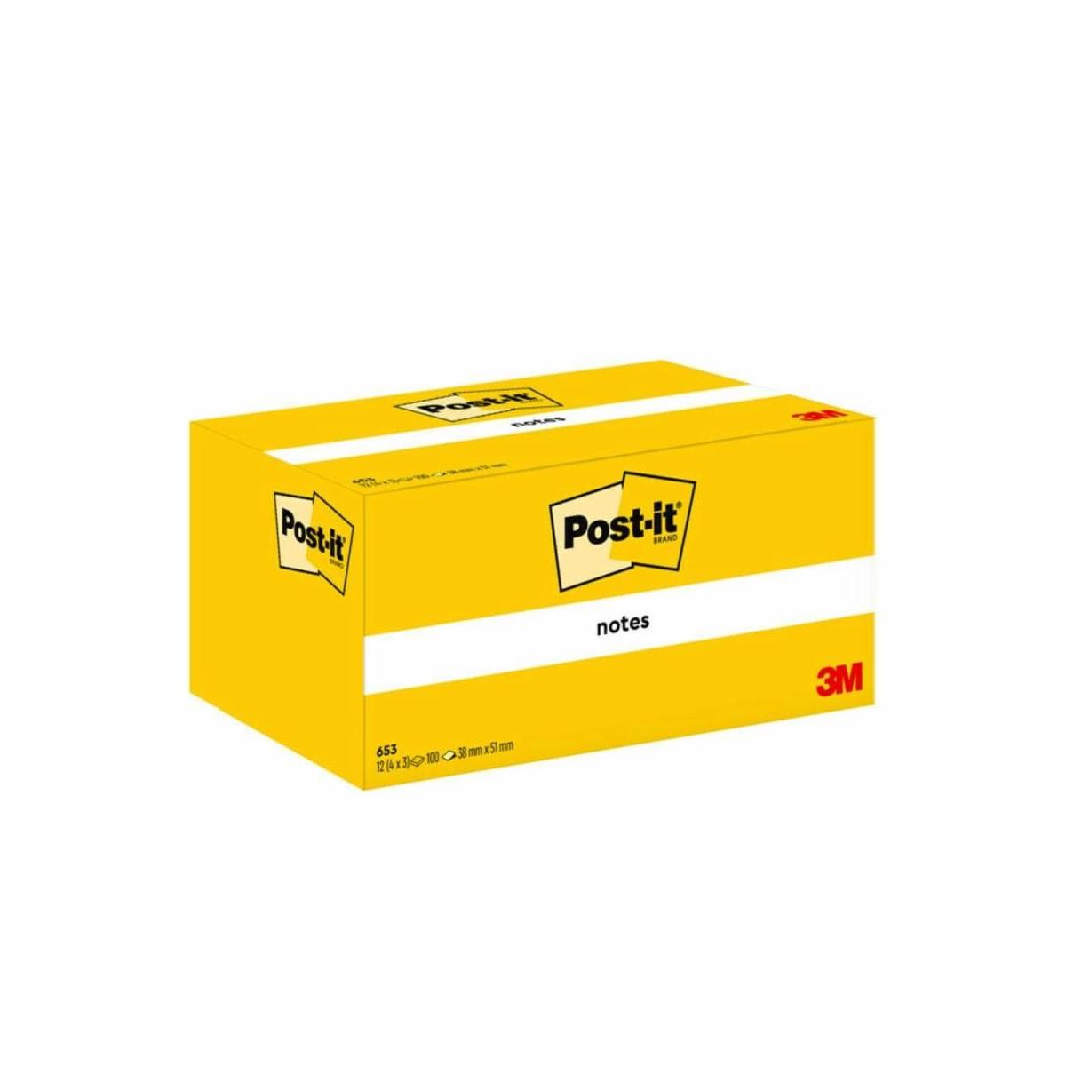 Post-it 7100296172 Klebezettel Rechteck Gelb 100 Blätter Selbstklebend