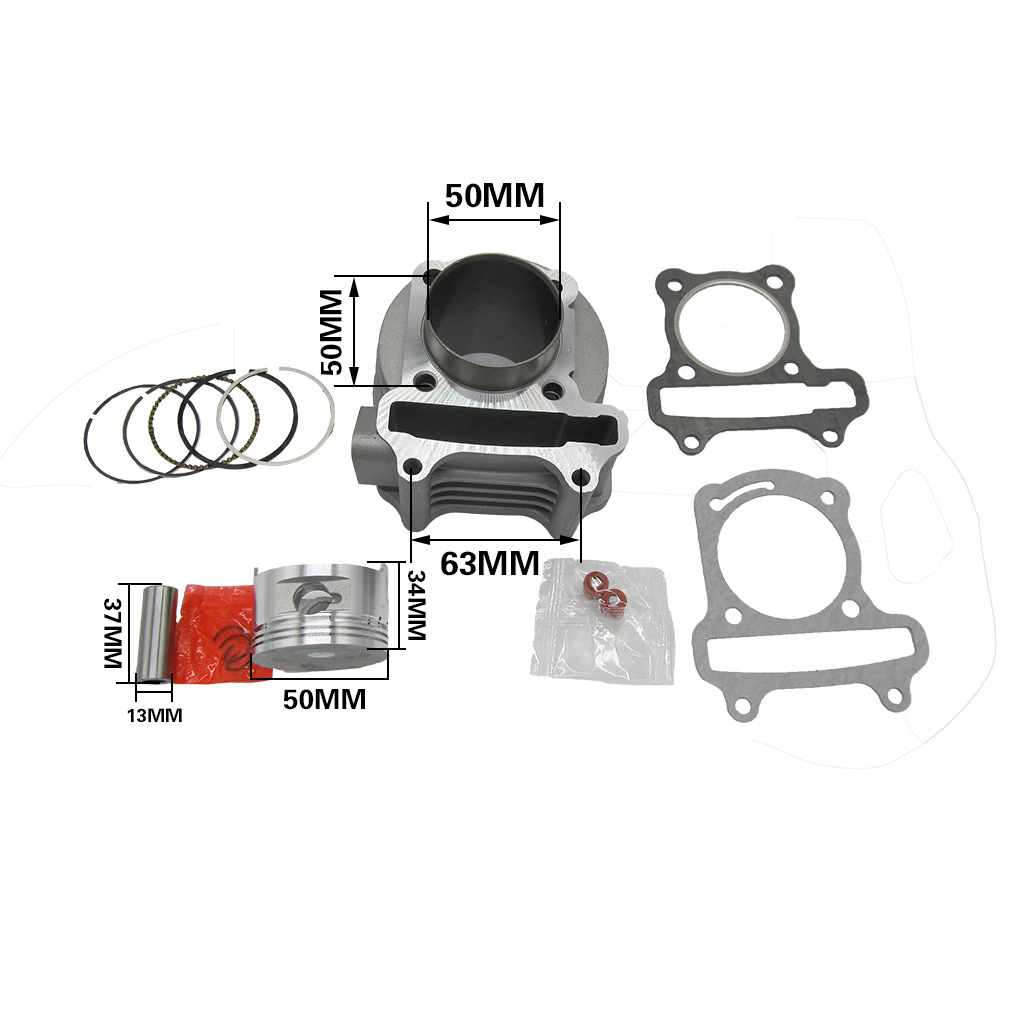Gy6 Offroad-motor, Motorradzylinder, Atv-strandmotorradteile, 50 Mm Zylinderbohrung, 80 Mm Zylinderblock