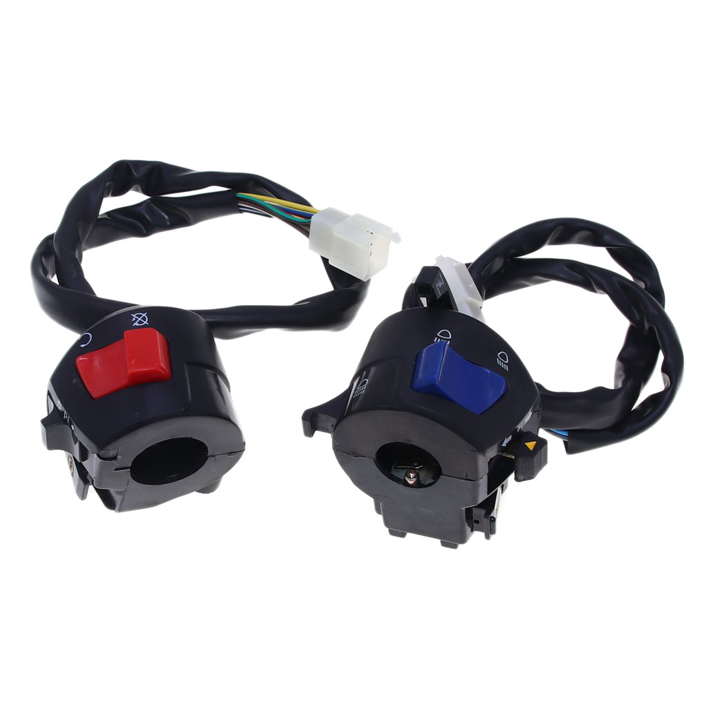 Motorrad-blinker-kombinationsschalter Cg Everest King (links/rechts) Mit Choke (9+9) Und Hakenstecker