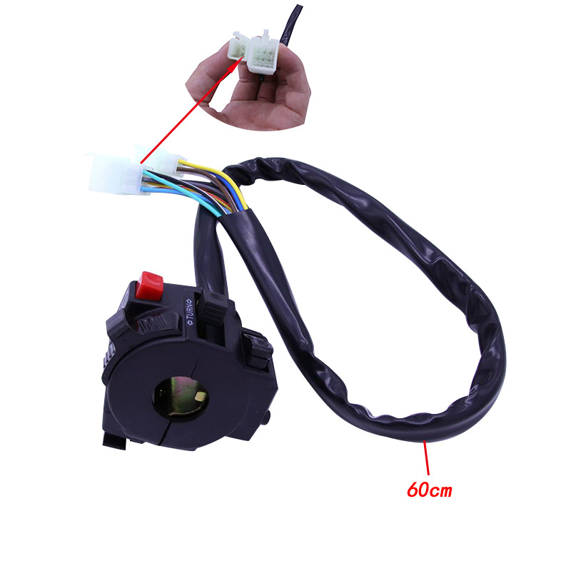 Motorrad-umbauteile Schalterteile 110-250 Cm³ Vierrad-offroad Linkslenker Fünf-funktions-schalter Ohne Choke