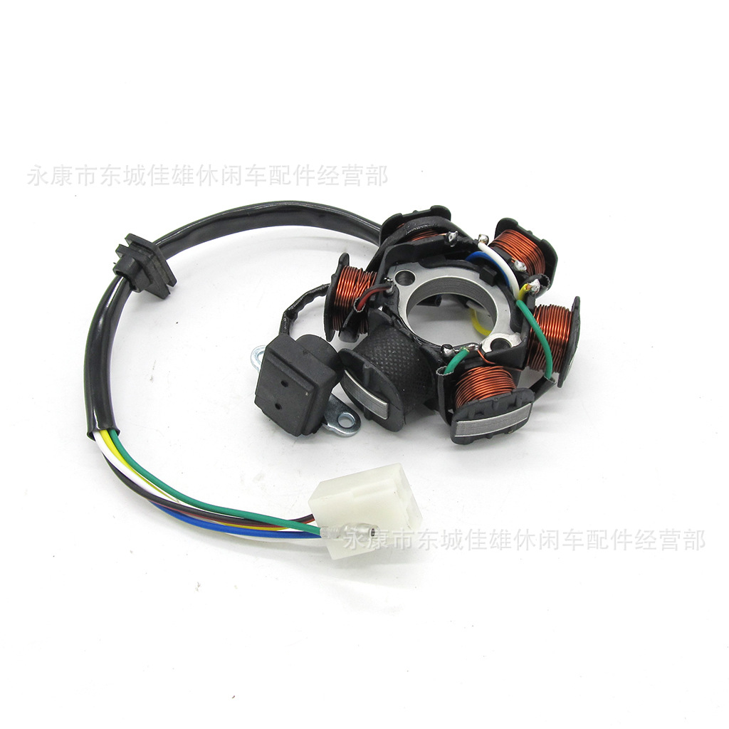Offroad-motorrad-modifikationsteile, Horizontale 6-polige Magneto-statorspule, Teile Der Güteklasse B Für 50-125cc Hochleistungsmotorräder.