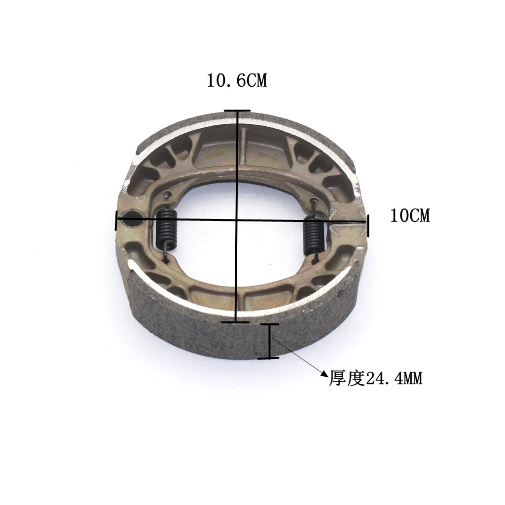 Umbauteile Für Elektrofahrzeuge: Cg125 Bremsbeläge, Trommelbremsbeläge, 96 Cm³, 5,5/6,5 Ps, Mb165, Asbestfrei