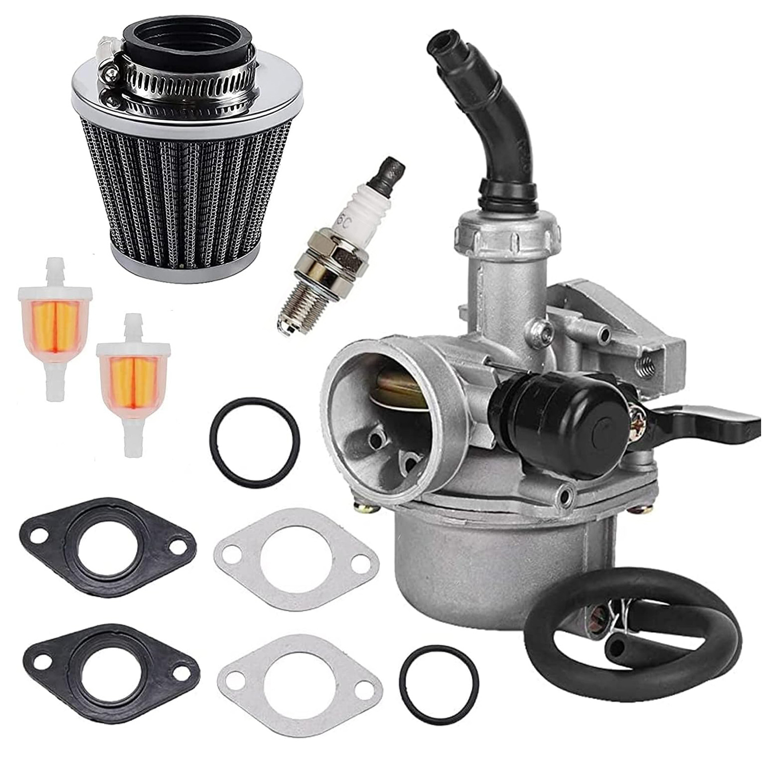 Pz19-vergaser Für 50-cm³-, 70-cm³-, 80-cm³-, 90-cm³-, 110-cm³- Und 125-cm³-viertaktmotoren Von Atvs Und Karts.