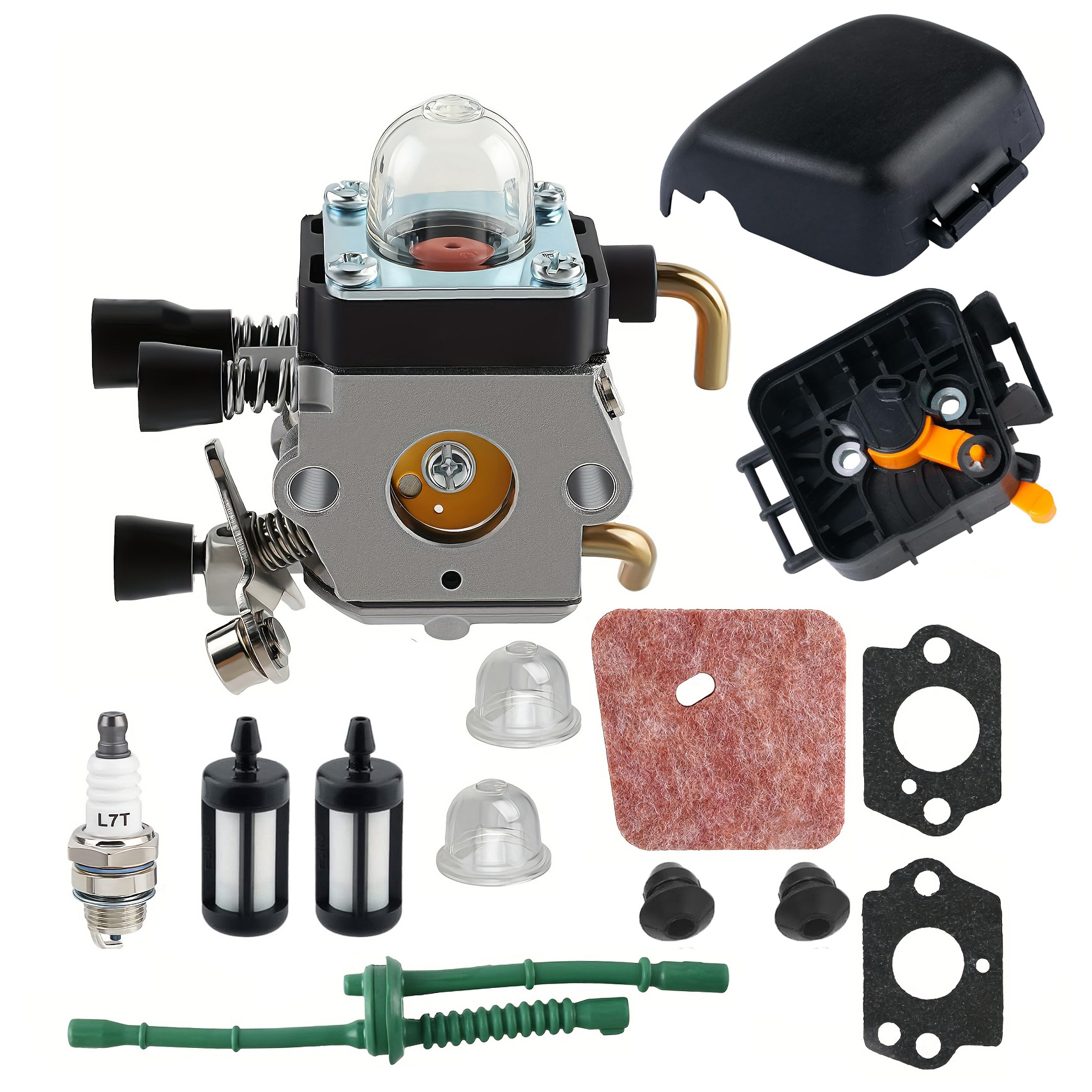 Vergaser Kompatibel Mit Stihl Fs55, Fs38, Fs45, Fs85, Zama C1q-s186a, Hs45 Luftfilterdeckel