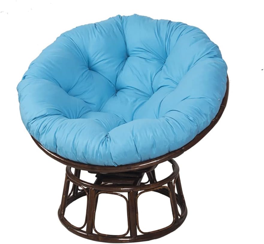 Papasan-stuhlkissen, Rundes Drehbares Rattan-eierstuhlkissen, Für Drinnen Und Draußen Geeignet, Meditationsmatte Oder Haustierbett