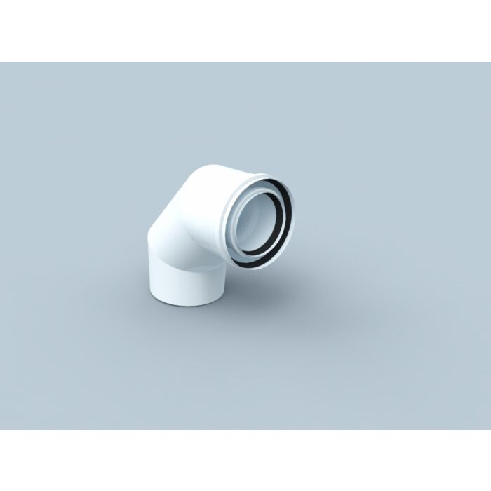Bertrams Polyline Las Bogen 41bg87-80 87°, Innen, Weiß, Dn 80/125