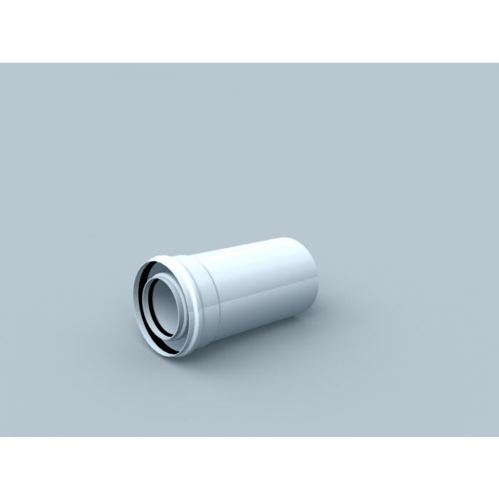 Bertrams Polyline Las Rohr 41rl250-80 250 Mm, Dn 80/125, Innen, Weiß