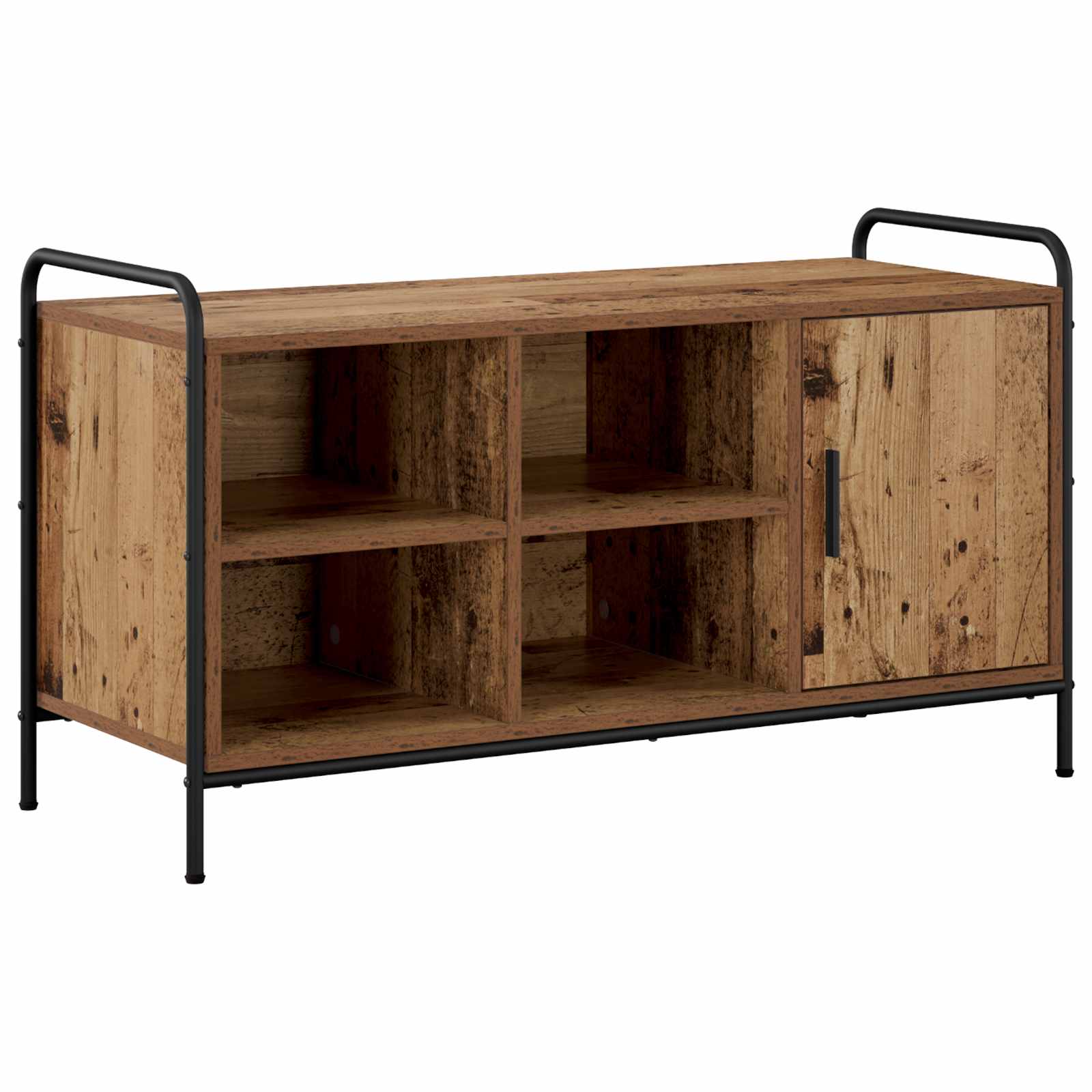 Schuhschrank 100 X 39,5 X 55,5 Cm Holzwerkstoff Altholz Vidaxl