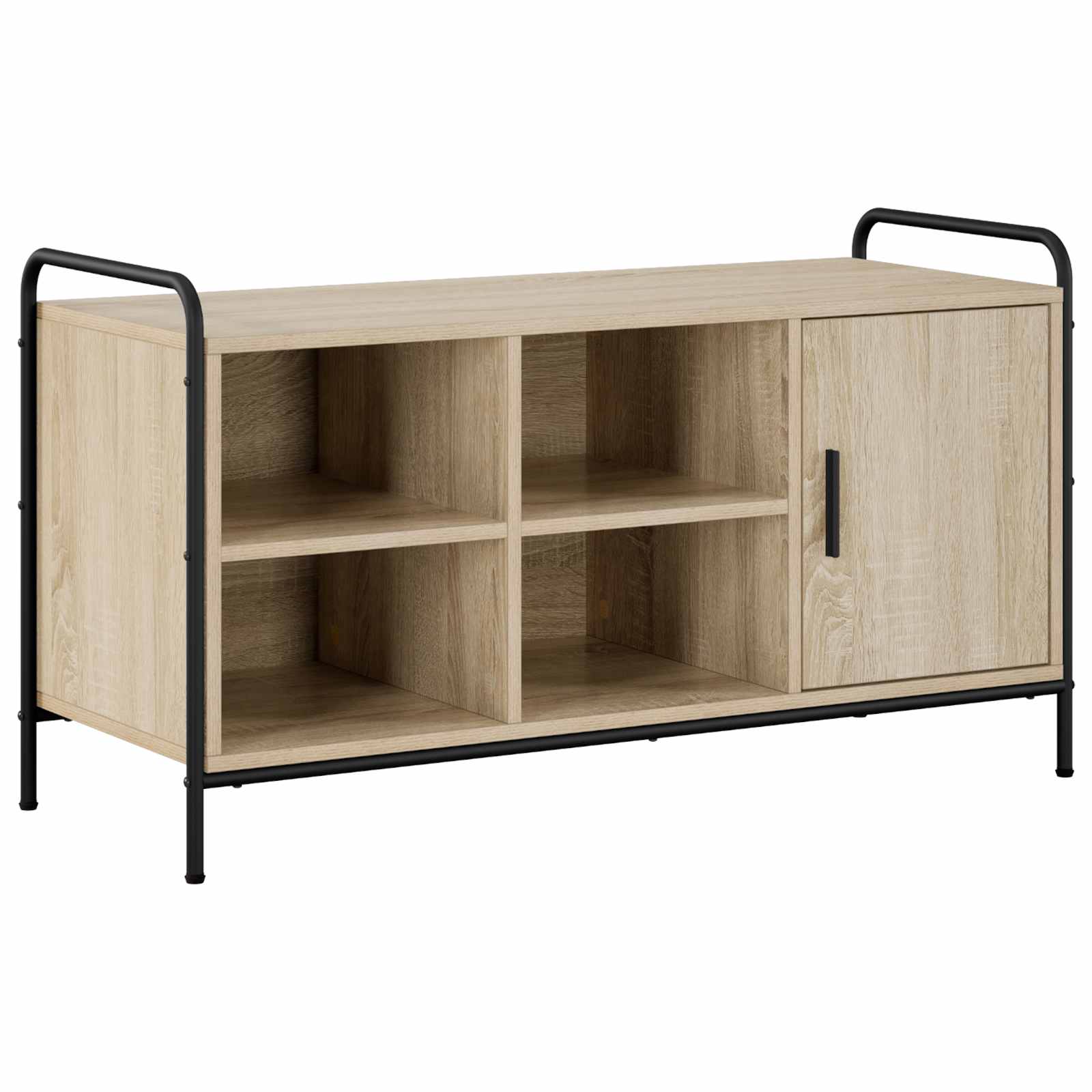 Schuhschrank 100 X 39,5 X 55,5 Cm Holzwerkstoff Sonoma-eiche Vidaxl