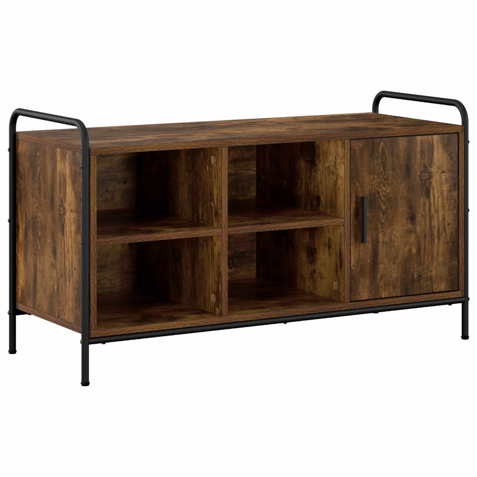 Schuhschrank 100 X 39,5 X 55,5 Cm Holzwerkstoff Räuchereiche Vidaxl