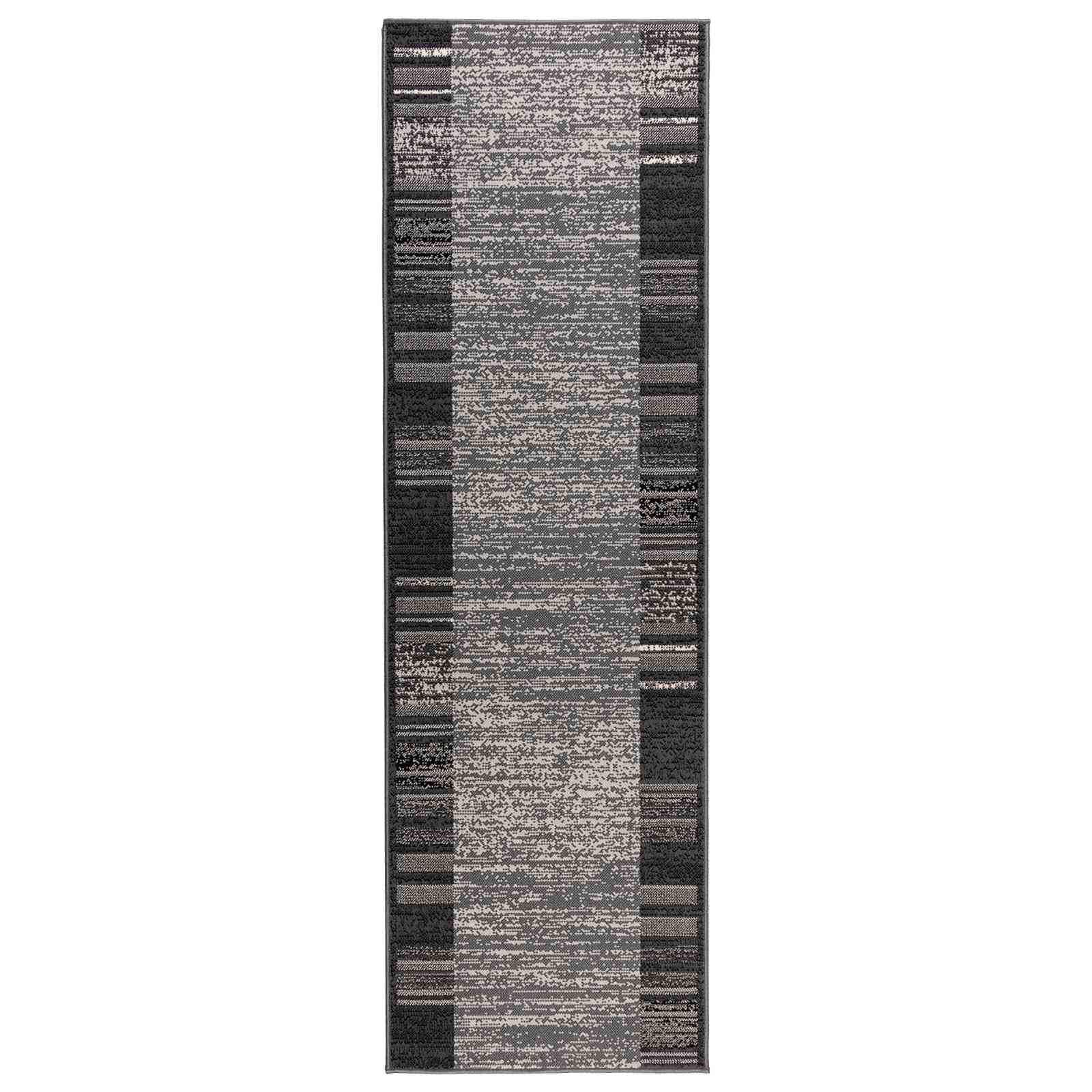 Teppichläufer Flornes Gewebt Grau 67 X 200 Cm Pp 7 Mm Vidaxl