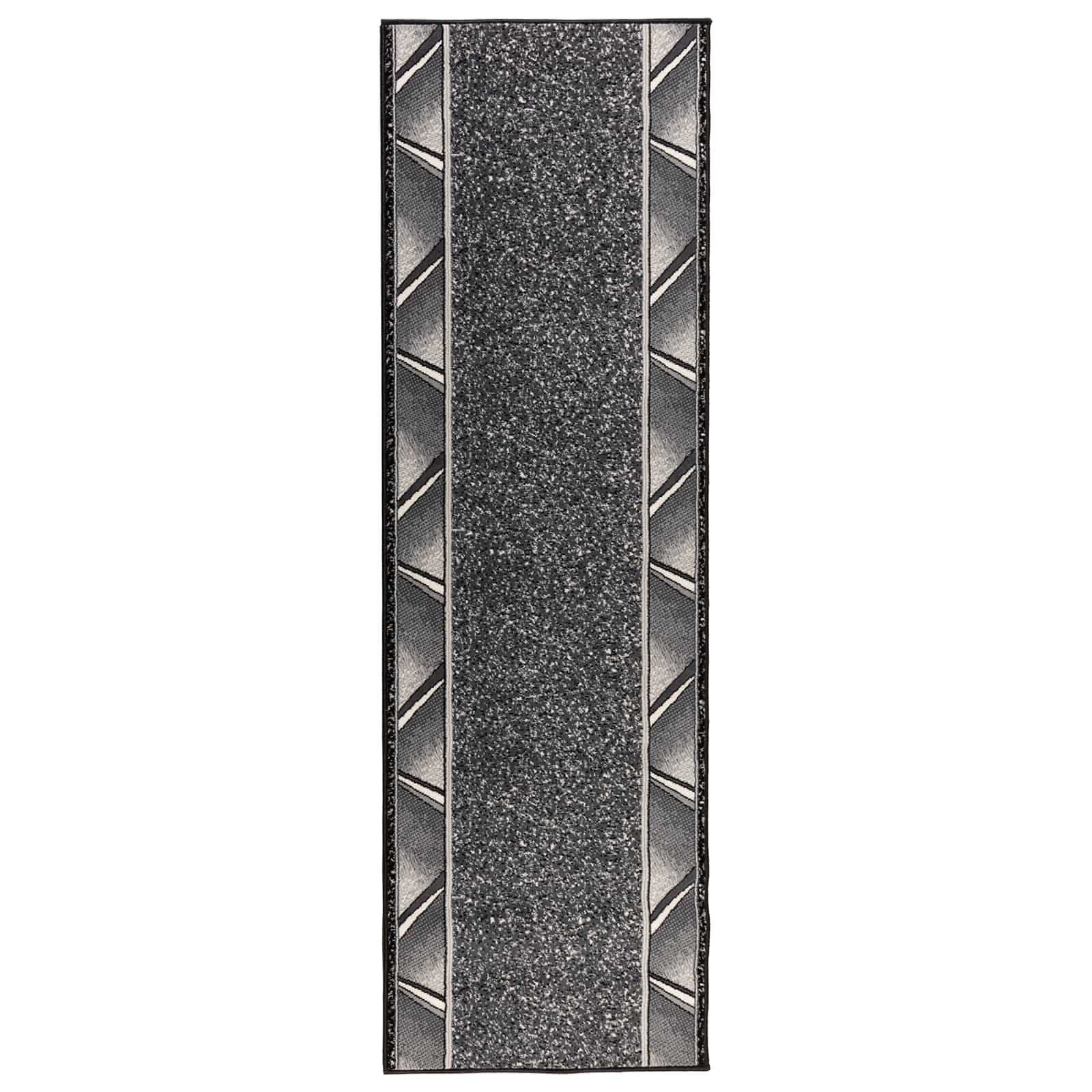 Teppichläufer Flornes Gewebt Grau 67 X 450 Cm Pp 7 Mm Vidaxl