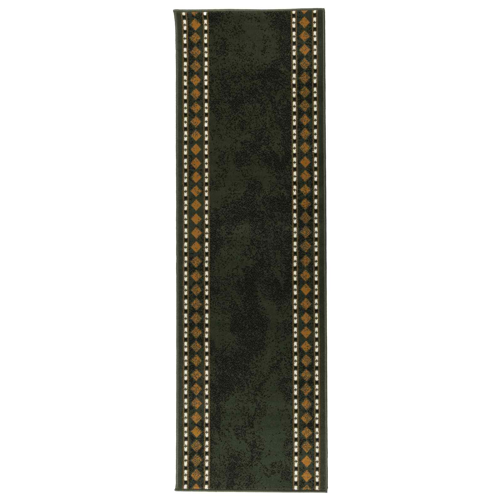 Teppichläufer Flornes Gewebt Grün 67 X 150 Cm Pp 7 Mm Vidaxl