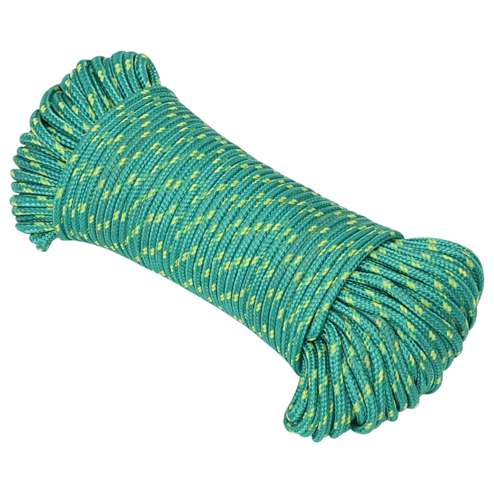 Mehrzweck-allzweckseil 4 Mm 25 M Grün Pp 105 Kg Max. Traglast Vidaxl