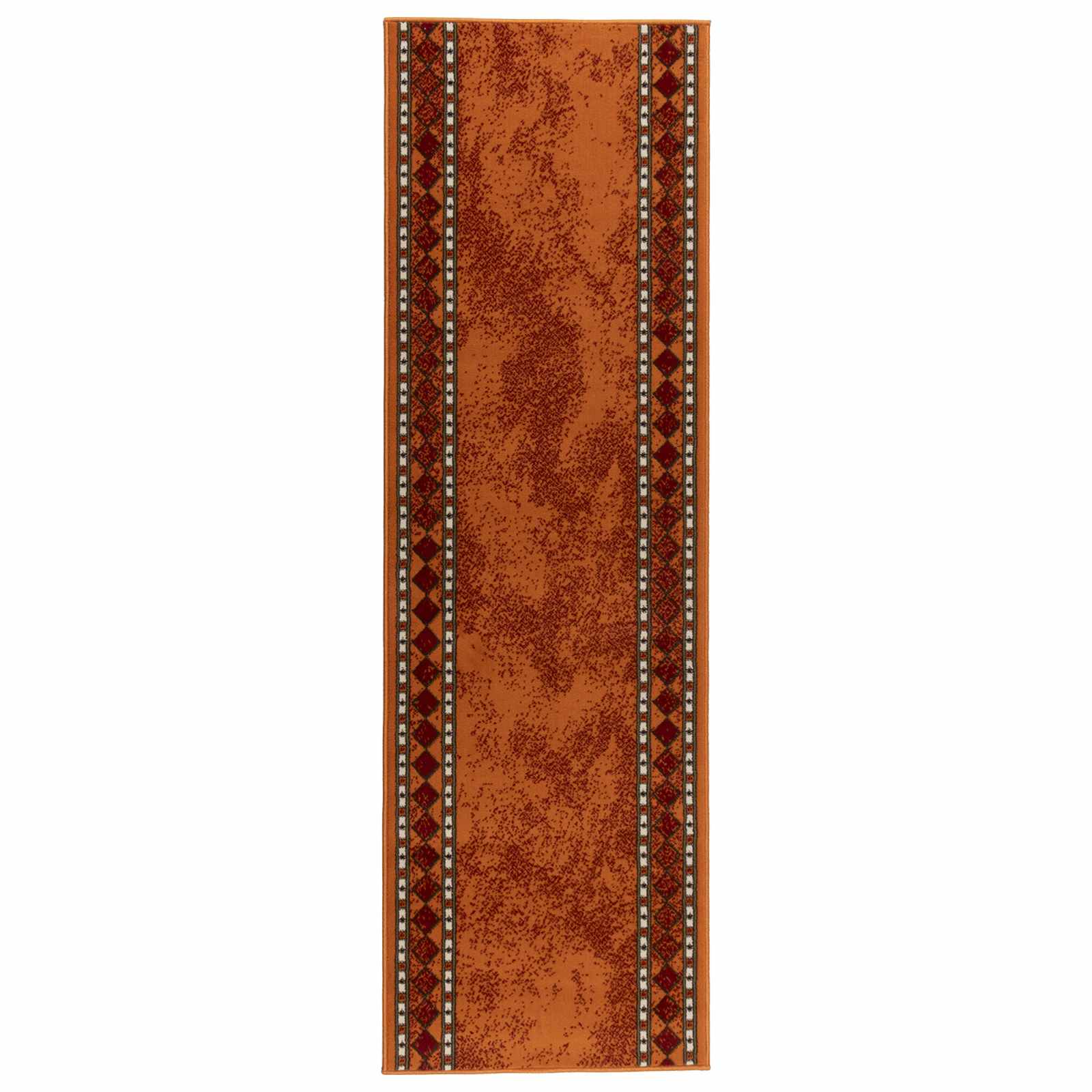 Teppichläufer Flornes Gewebt Orange 67 X 300 Cm Pp 7 Mm Vidaxl
