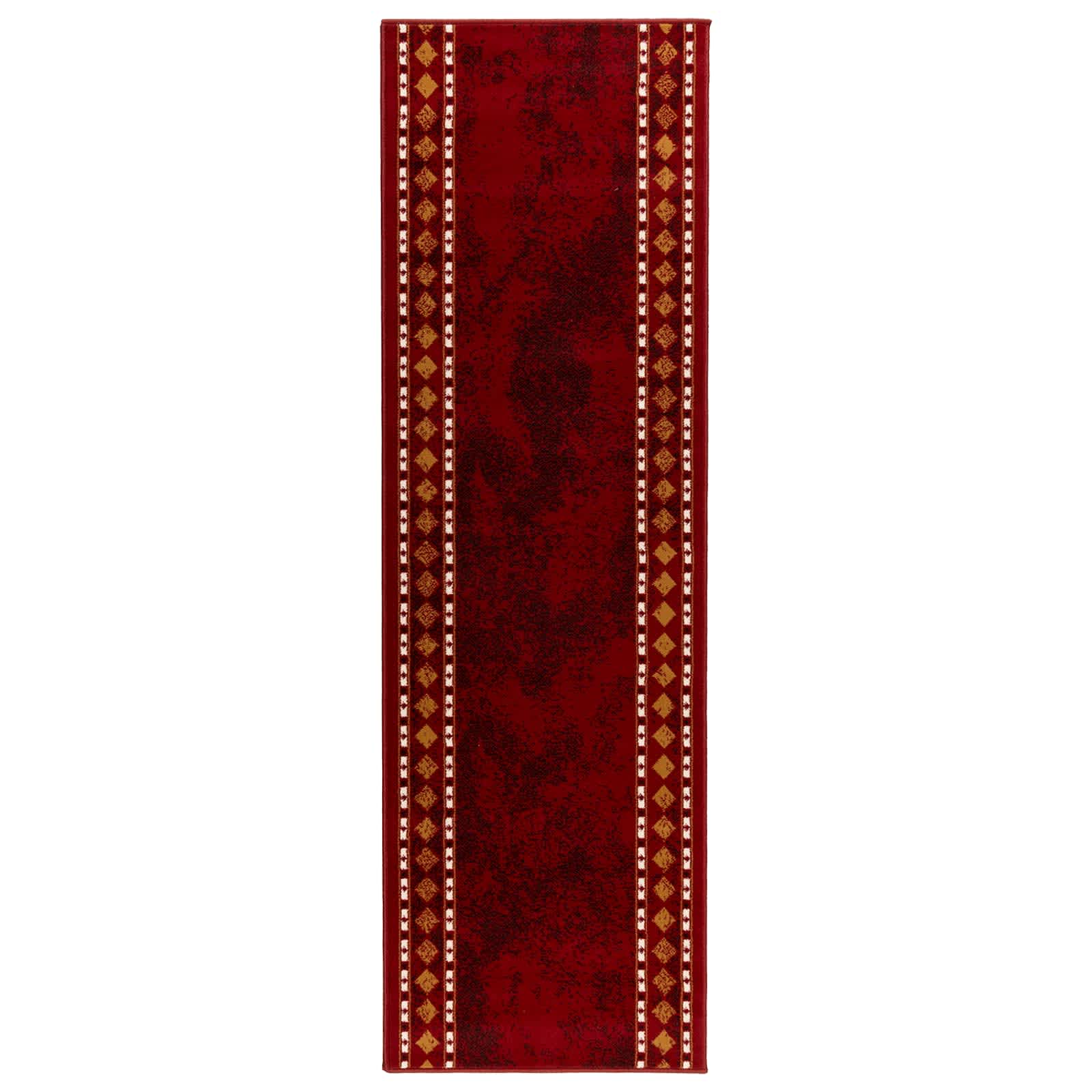 Teppichläufer Flornes Gewebt Rot 80 X 200 Cm Pp 7 Mm Vidaxl