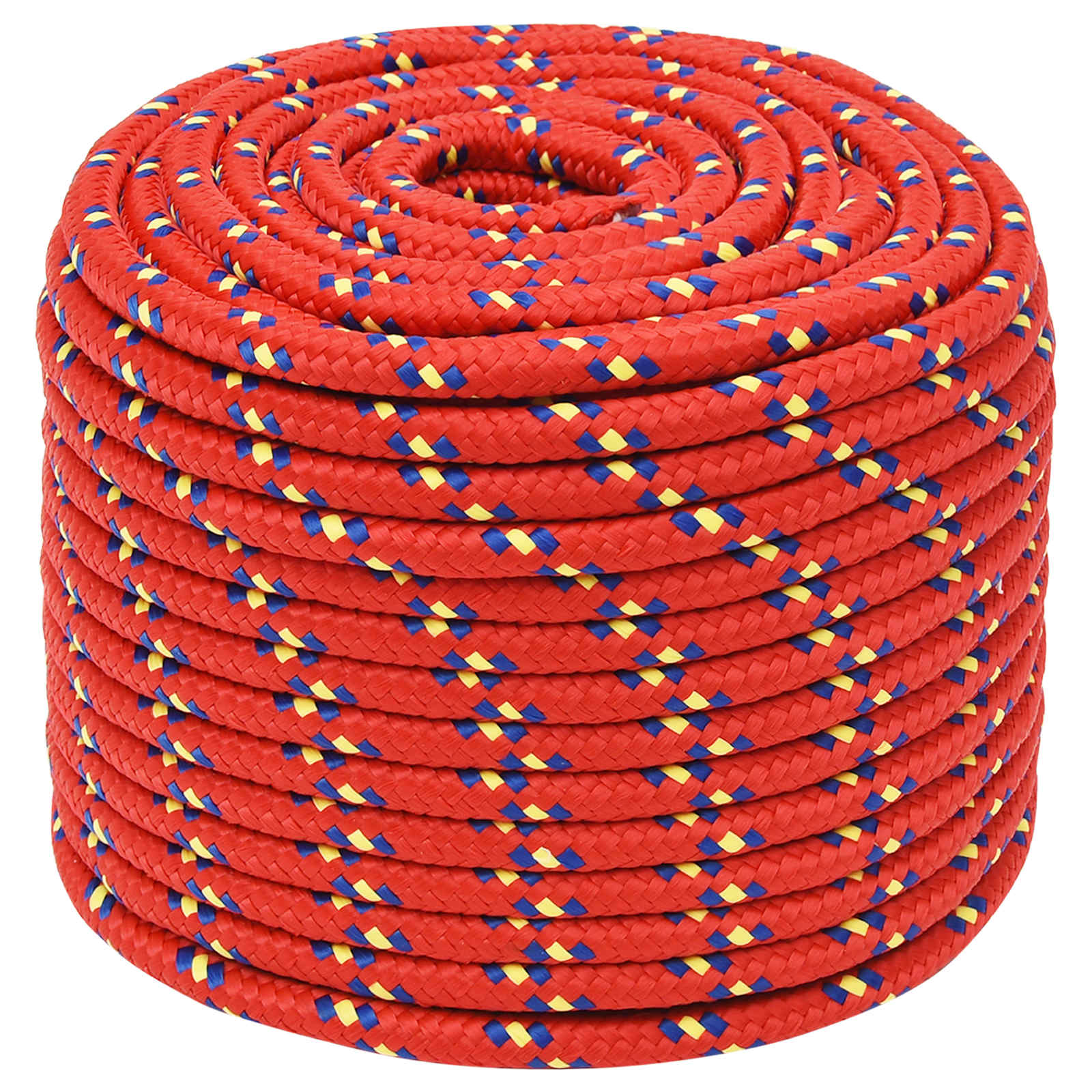 Mehrzweck-allzweckseil 14 Mm 100 M Rot Pp 1275 Kg Max. Traglast Vidaxl
