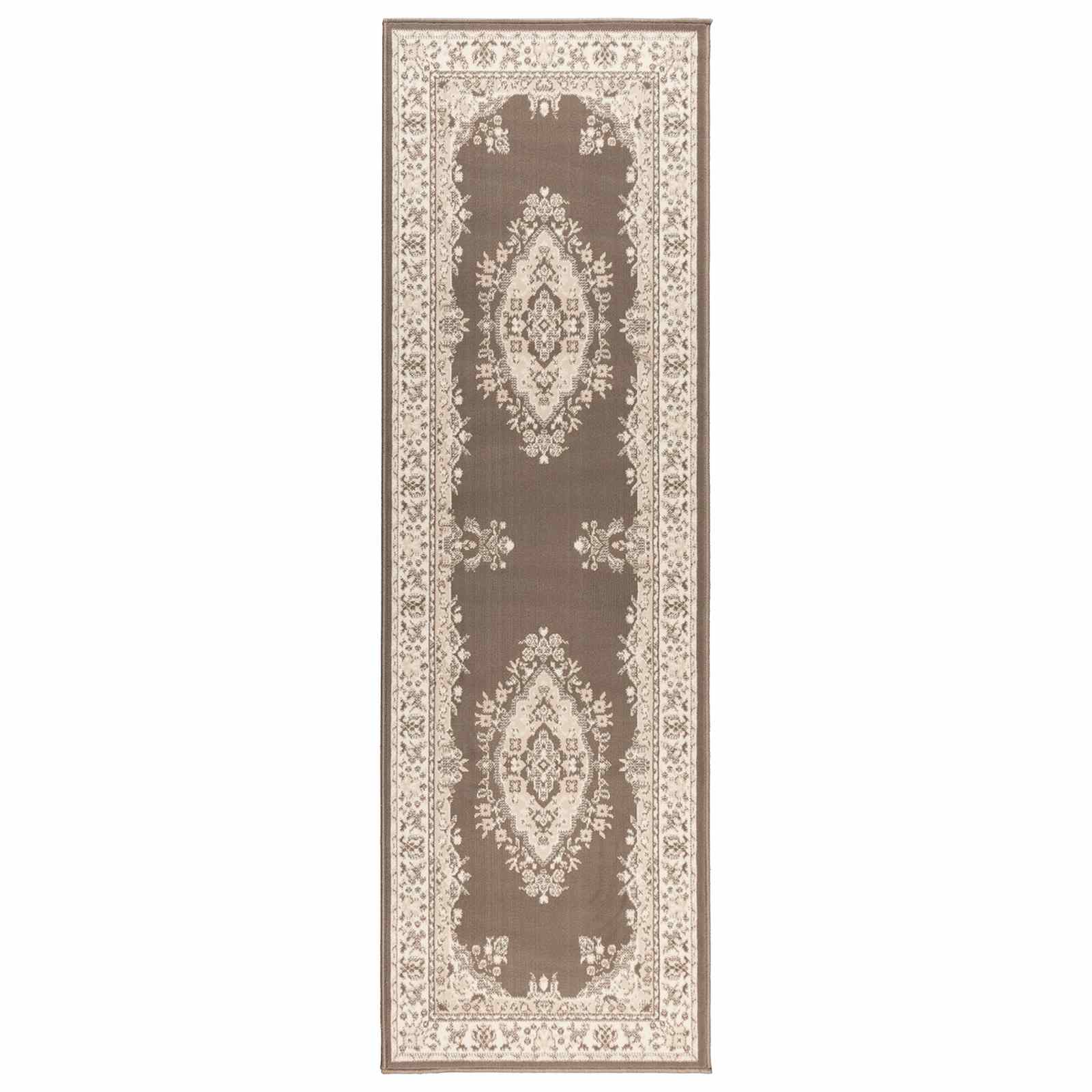 Teppichläufer Flornes Gewebt Taupe 100 X 450 Cm Pp 7 Mm Vidaxl