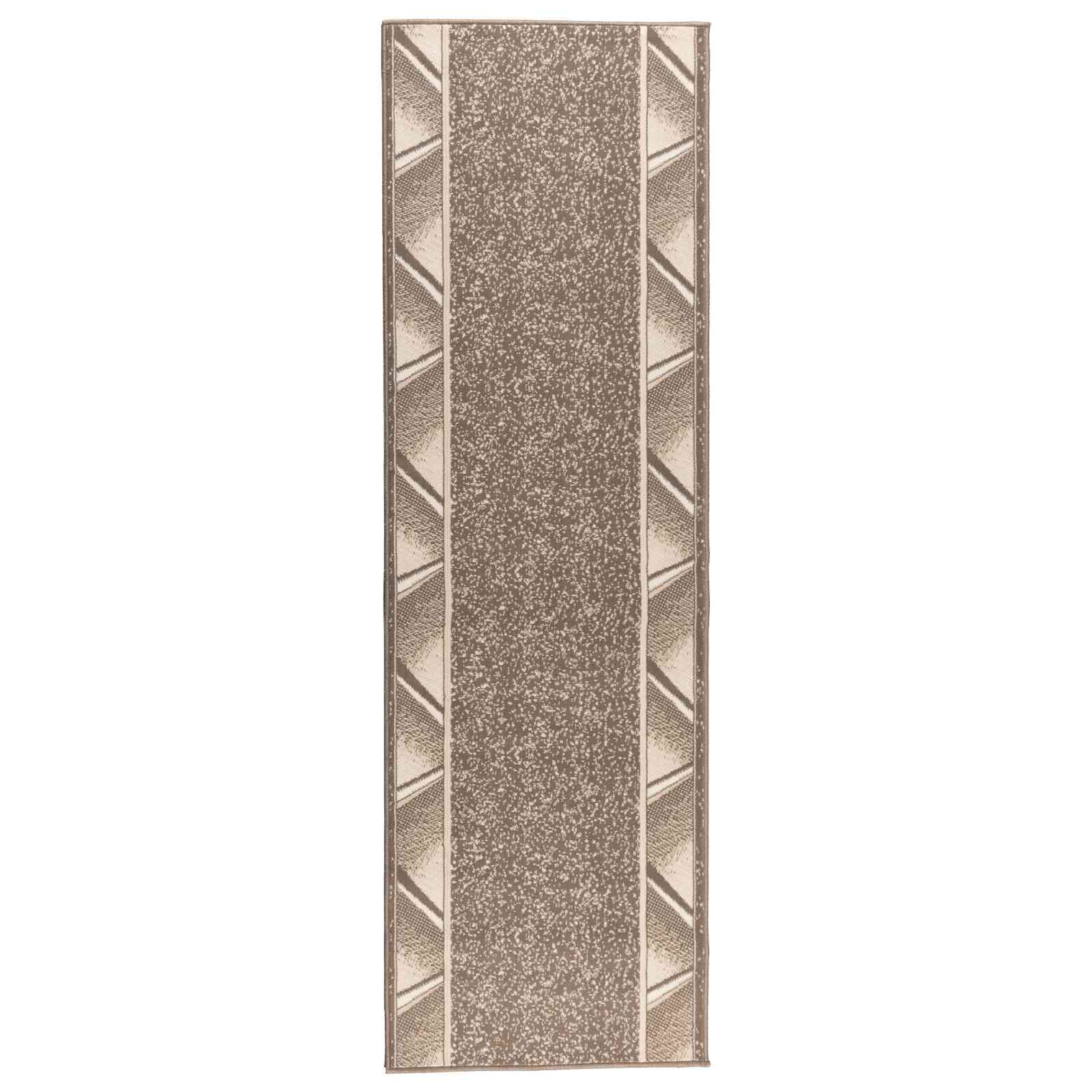 Teppichläufer Flornes Gewebt Taupe 80 X 450 Cm Pp 7 Mm Vidaxl
