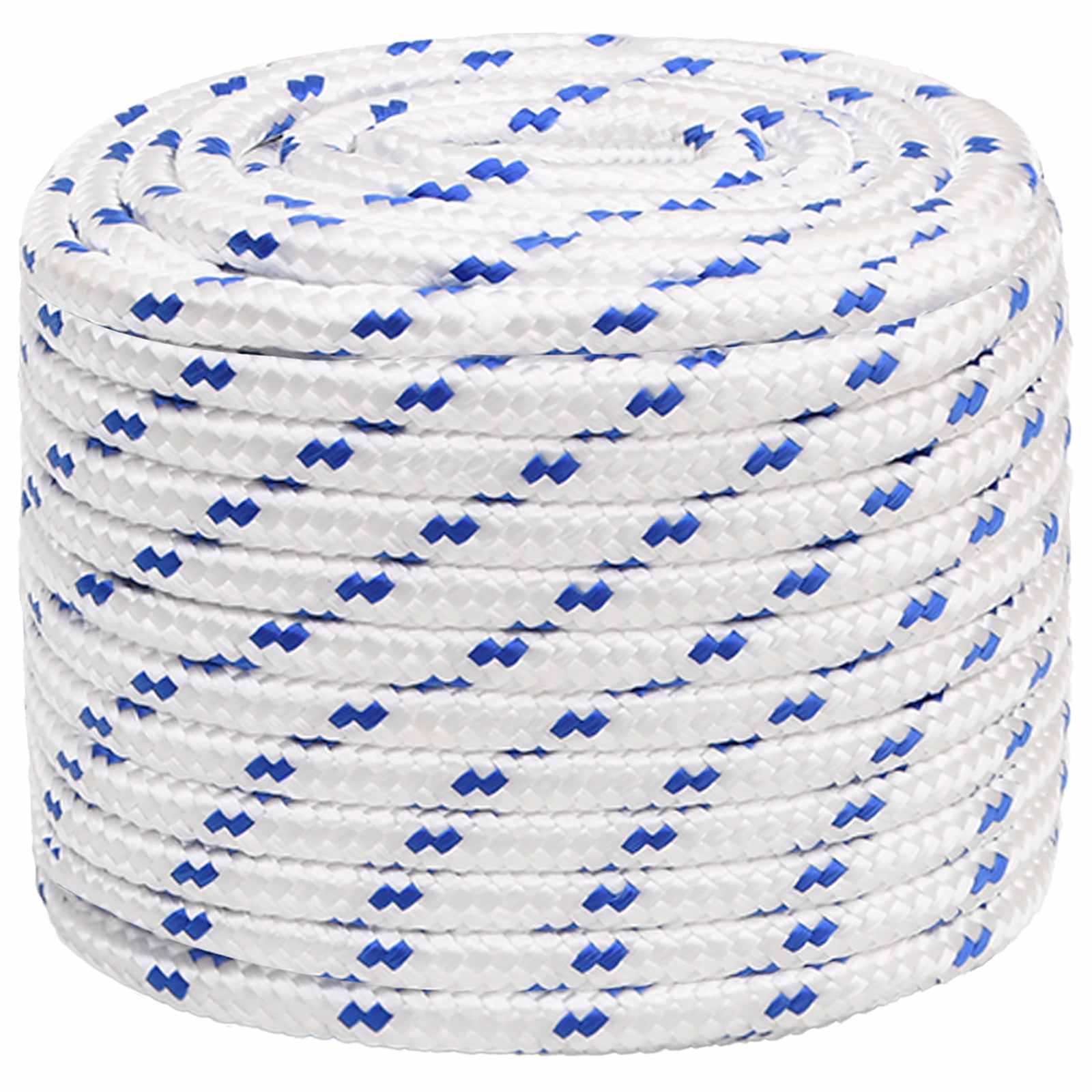 Mehrzweck-allzweckseil 16 Mm 25 M Weiß Und Blau Pp Vidaxl