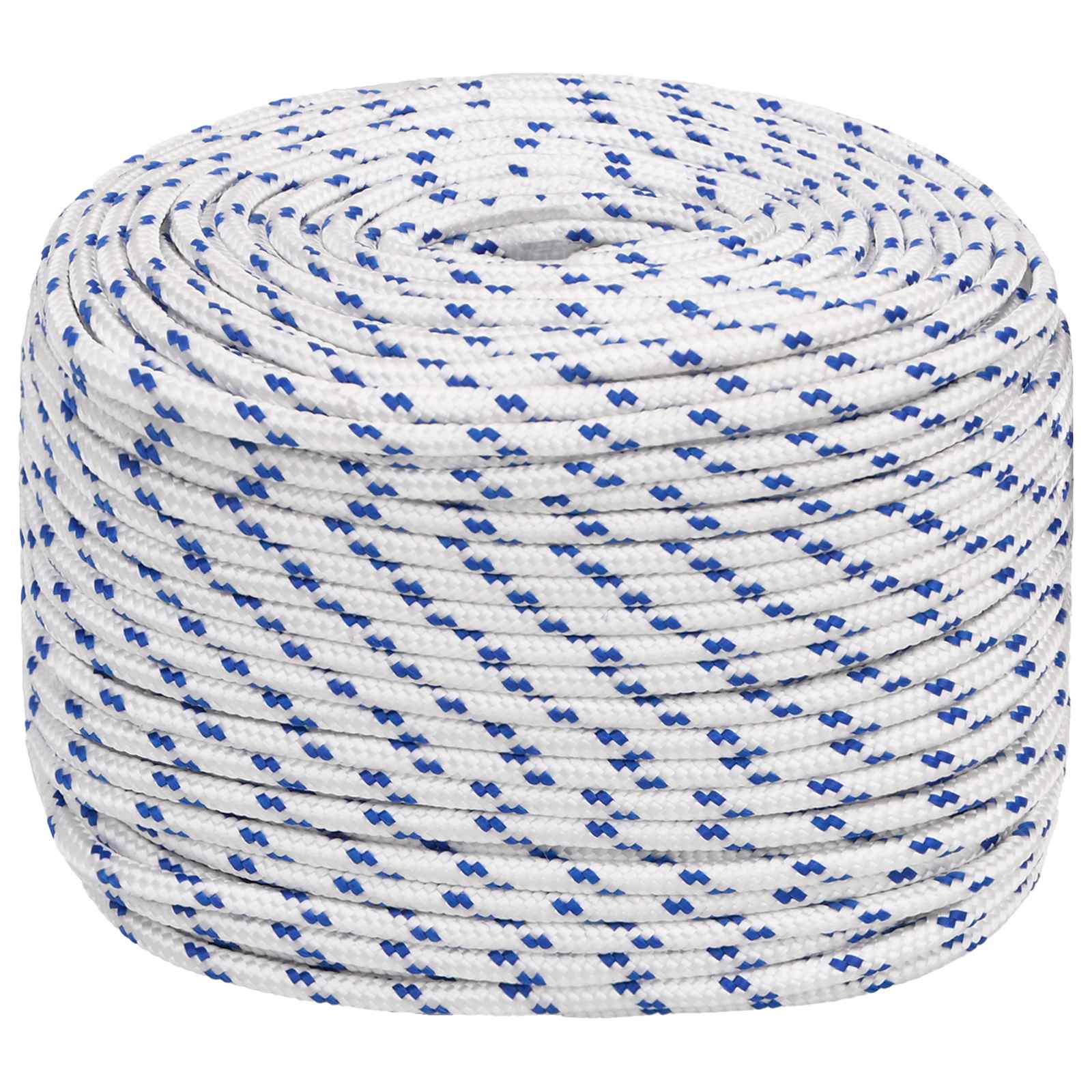 Mehrzweck-allzweckseil 10 Mm 500 M Weiß Und Blau Pp Vidaxl