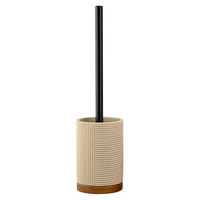 Camargue WC-Bürstengarnitur Wood (Holz, Sand mit Akazienholz)