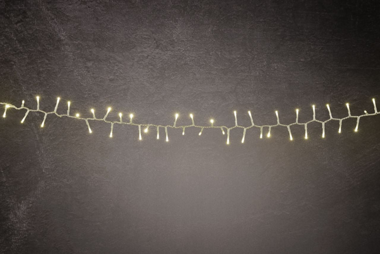 TrendLine LED-Lichterkette Premium Außen 15,6 m warmweiß-transparent mit Timer, Dimmer Bild 2