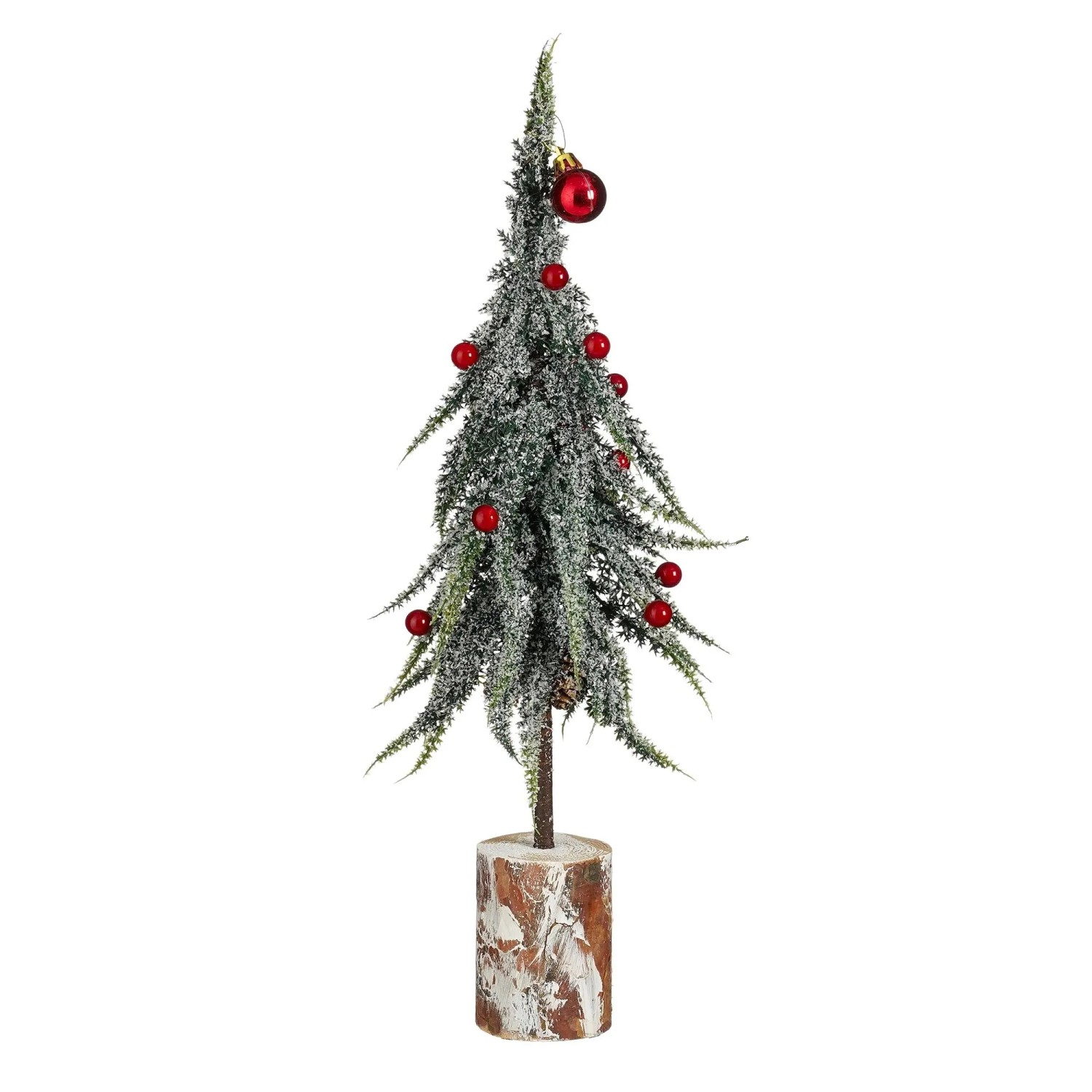 Mica Decorations Dekoration Beeren Ø 15 cm x 38 cm Grün Frosted
