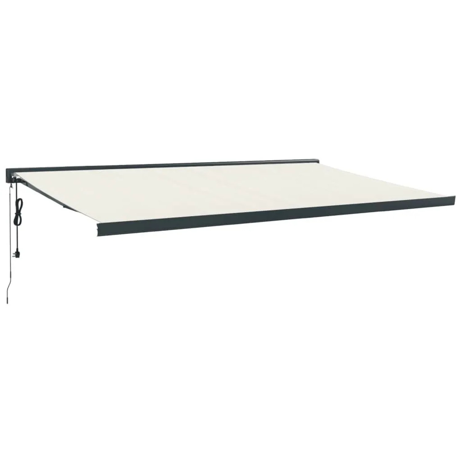 Furnicato Einziehbare Markise 5x3 M Creme Aus Stoff Und Aluminium Mit Motor Und Fernbedienung