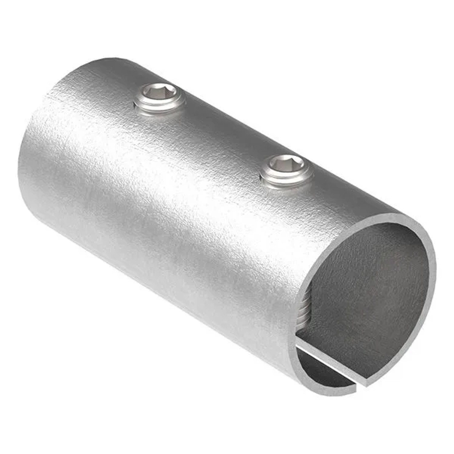 FeNau Rohrverbinder V2A Für Rohr Ø 33,7 X 2,0 mm L 65 mm Mit Klemmschrauben