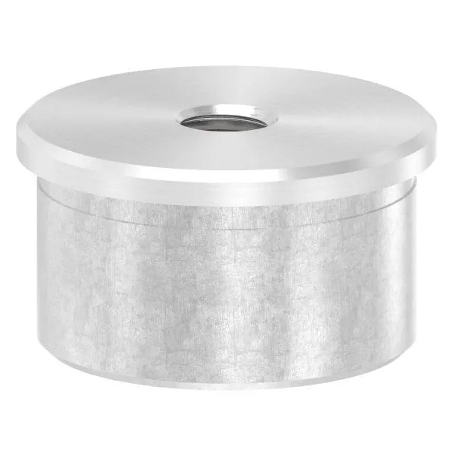 FeNau Rohrstopfen V2A Für Ø 42,4 mm Rohr 2,0 mm Wandstärke M10 Gewinde Flach Zum Einkleben