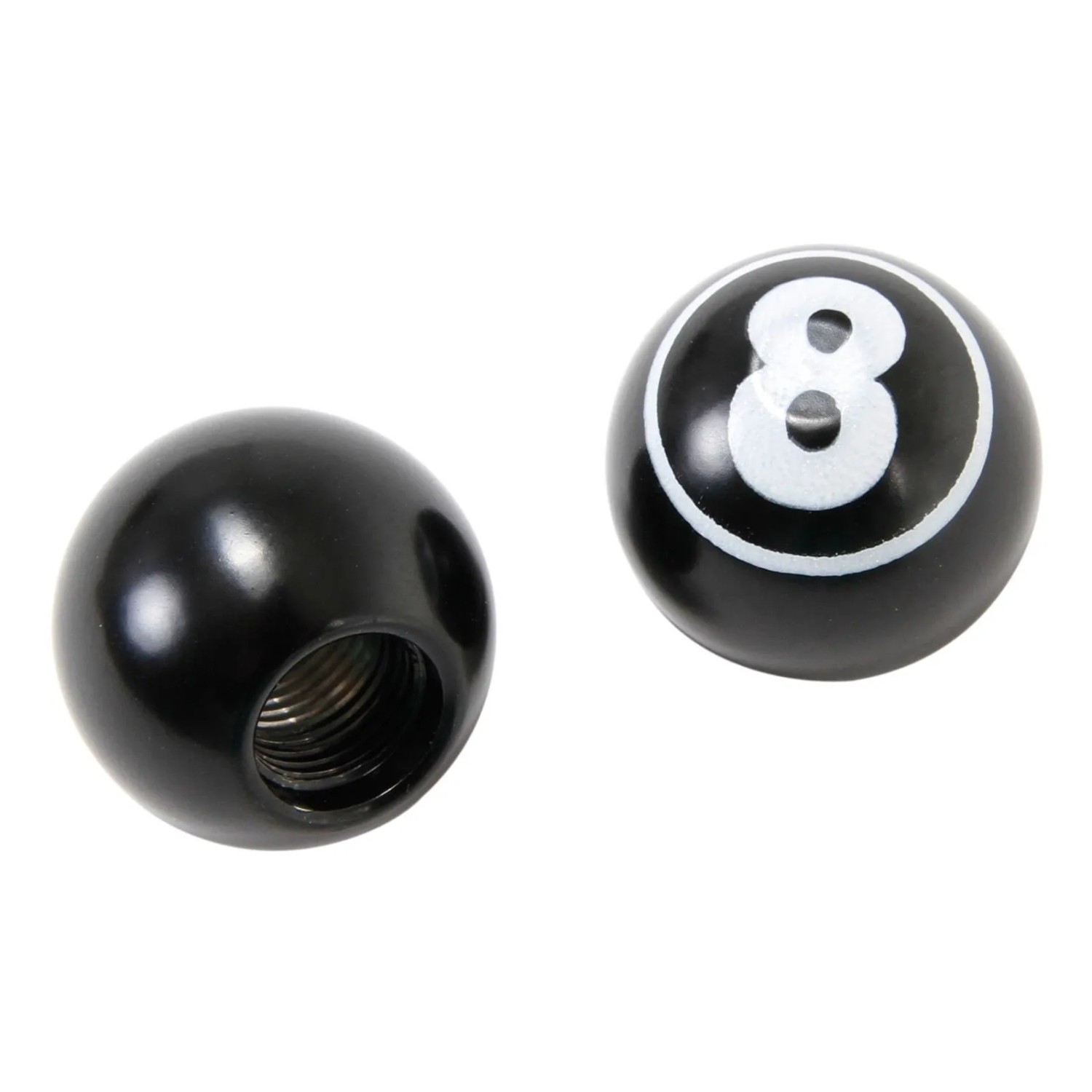 Contec Ventilkappen Paar 8 Ball Schwarz