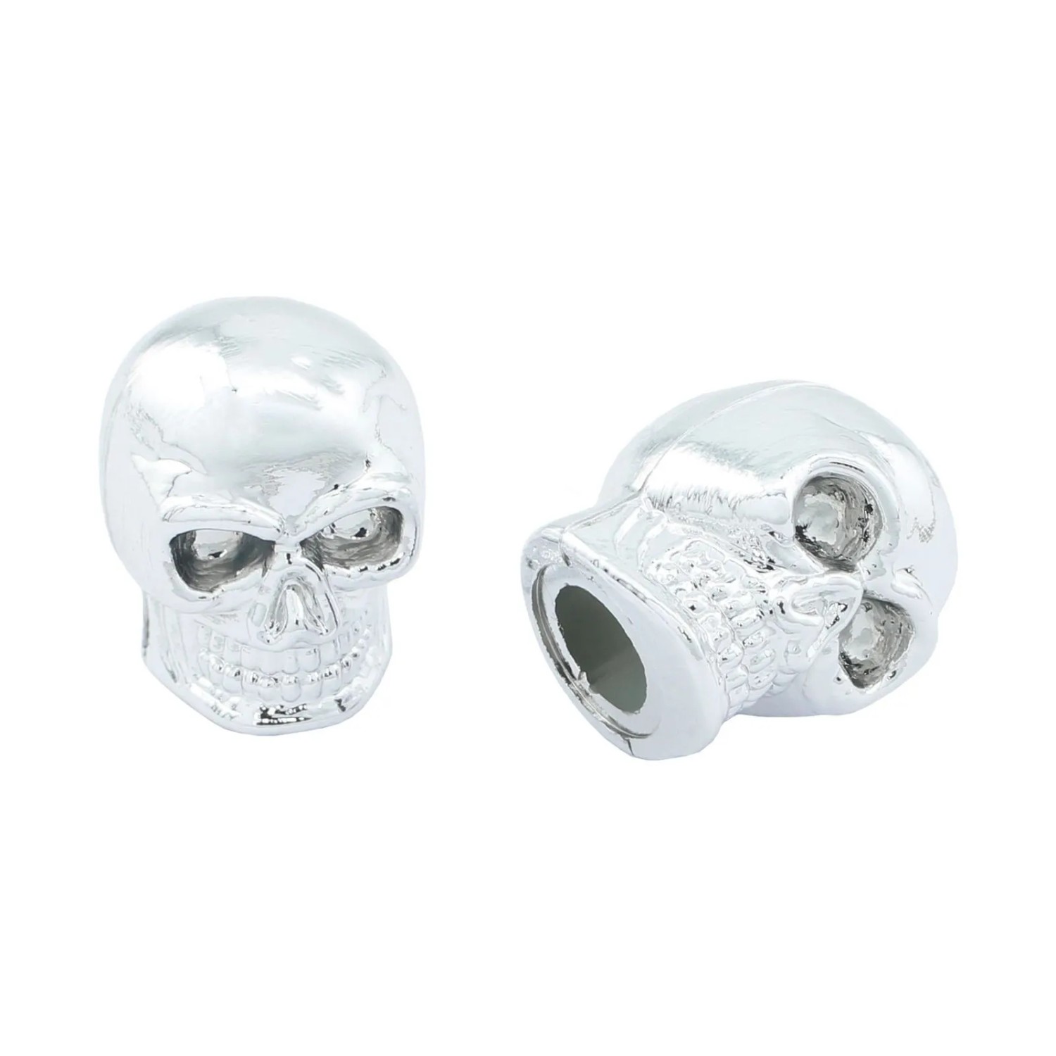 Contec Ventilkappen Paar Skull Chrom
