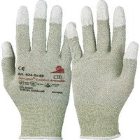 Spezialhandschuh Camapur® Comfort Antistatik 624+, Kat. II, beige/weiß, Größe 8 Bild 2