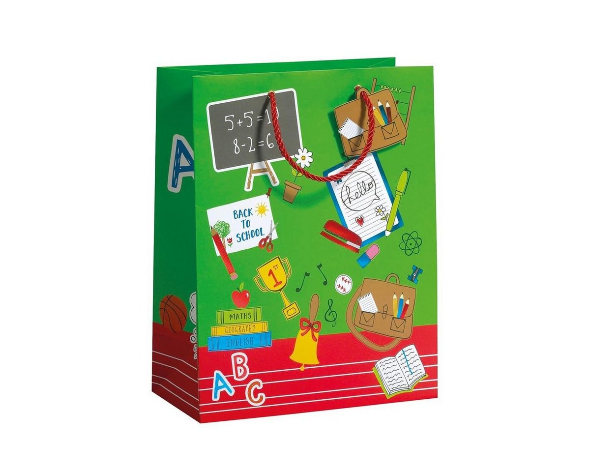 Roth Schultüte Roth Geschenktaschen Hello School groß 33,5x26x13,5cm, Verschluss