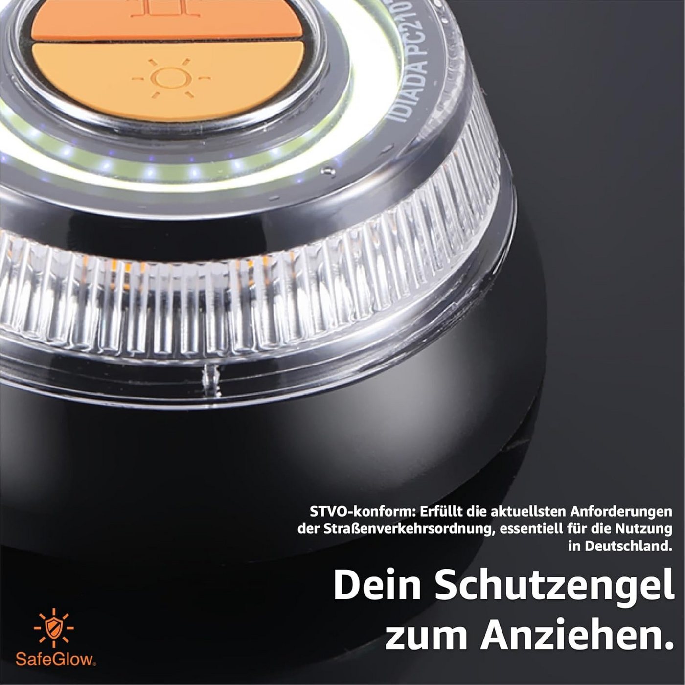 Safeglow LED-Warndreieck V16-Warnleuchte mit Magnetfuß, Ausführung und Menge nach Wahl (Packung) Bild 2