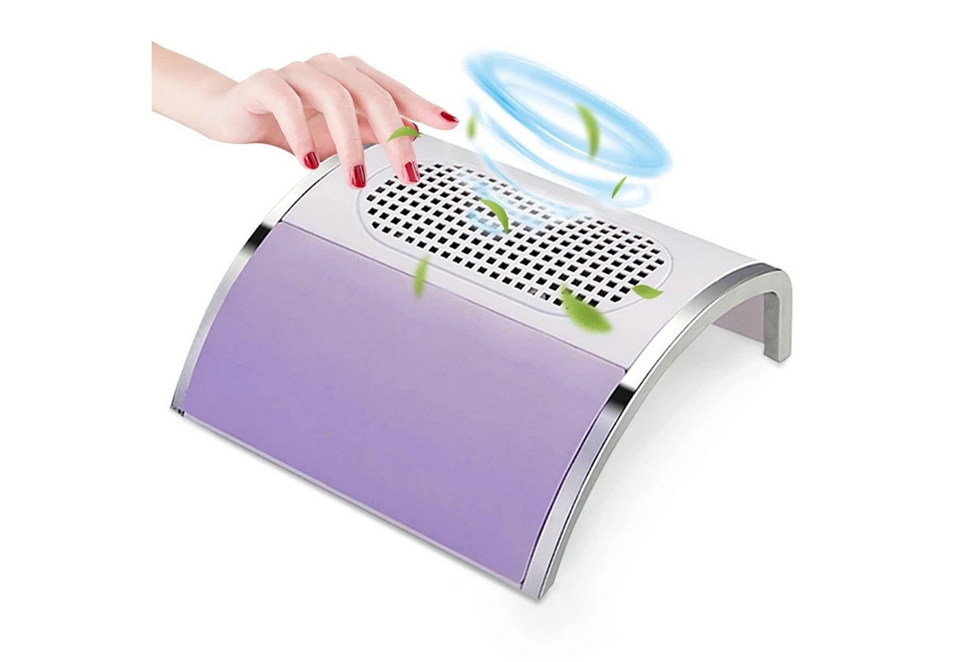 MOPUEA Maniküre-Pediküre-Set Nägel Staubabsaugung Nagelstaubsauger Professionelle 80W mit 3 Lüfter