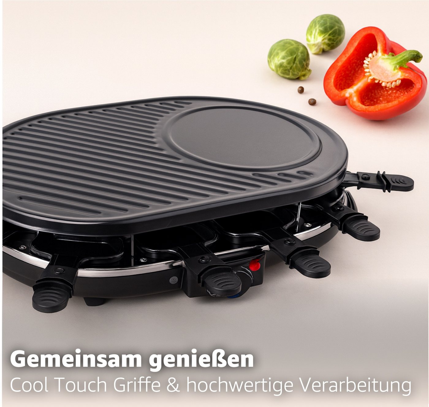 TK Gruppe Raclette und Fondue-Set Raclette für 8 Personen mit Pfännchen, verschiedene Ausführungen Bild 4