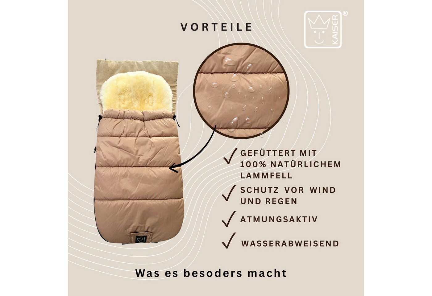 Kaiser Fußsack Sheep Kinderwagen Fußsack Bild 4