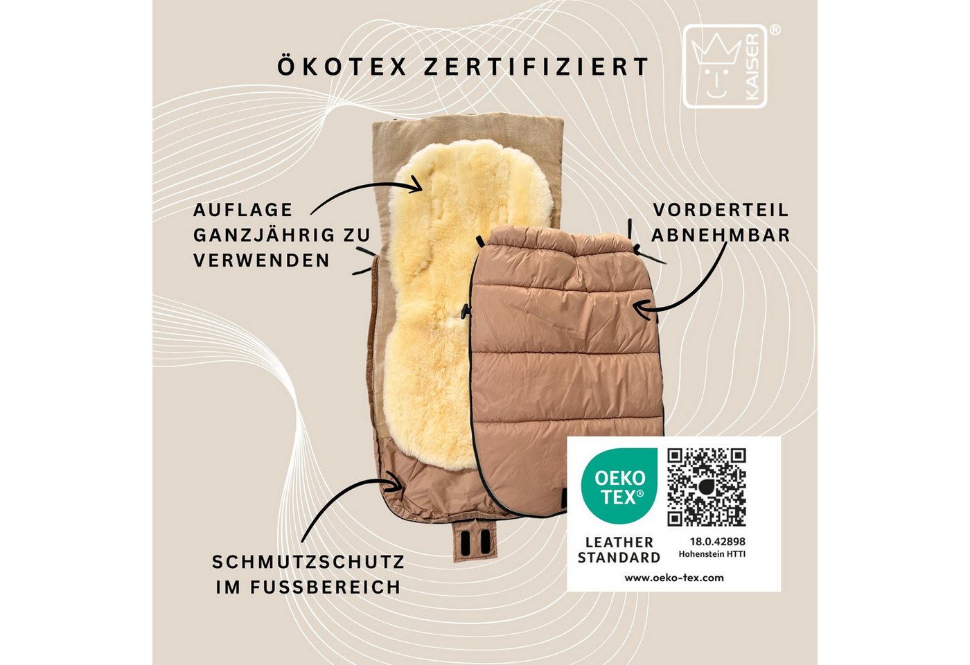 Kaiser Fußsack Sheep Kinderwagen Fußsack Bild 5
