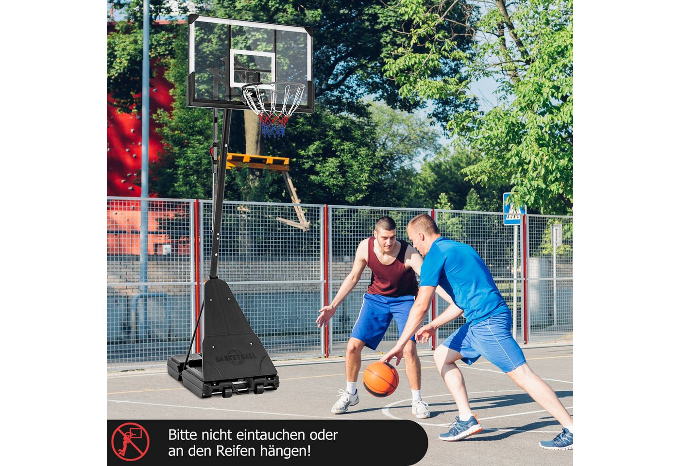 COSTWAY Basketballständer Basketballkorb höhenverstellbar, für Kinder, Erwachsene Bild 3