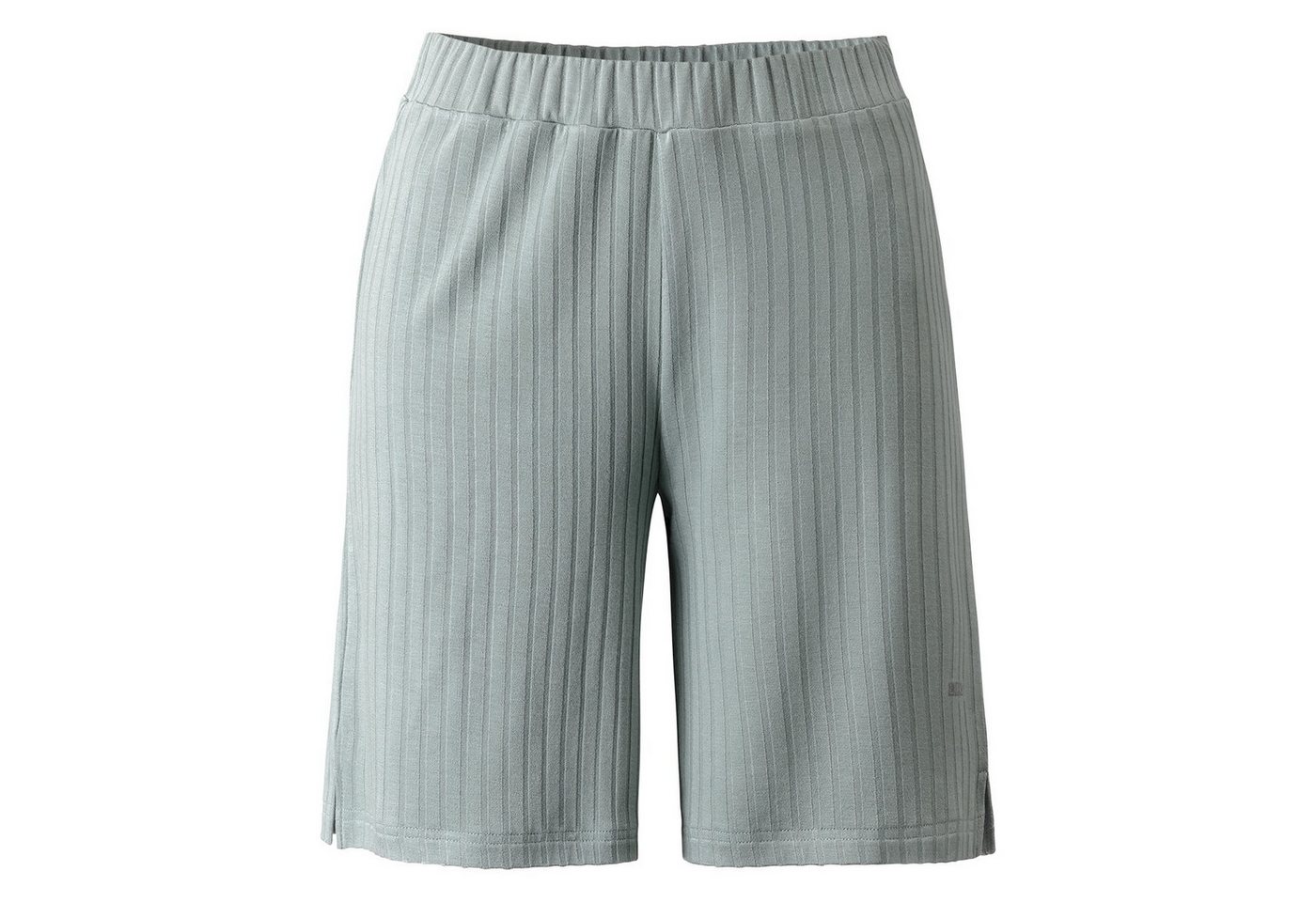 LPO Yogashorts Yogashorts Kiki Flow Rippenstrick, seitliche Schlitze