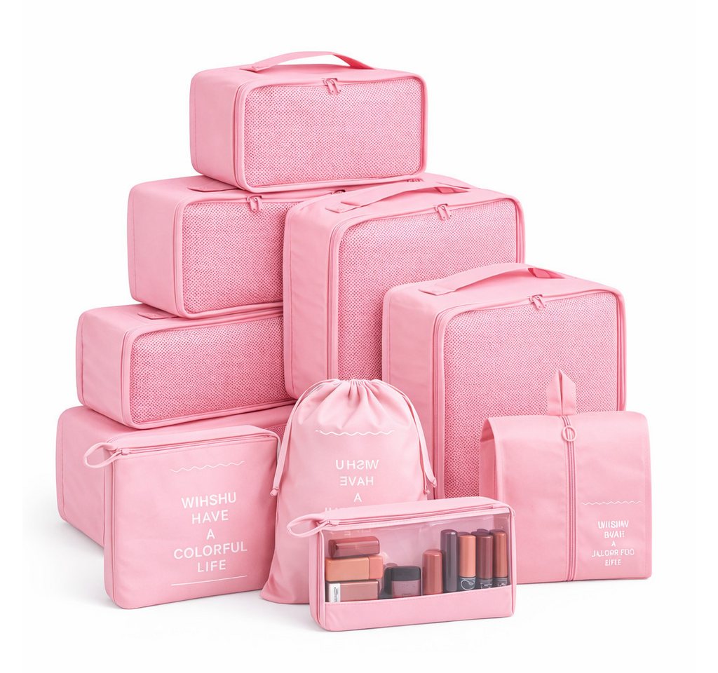 Travelfreund® Kofferorganizer 8-teiliges Kofferorganizer-Set mit Packtaschen und Kosmetiktasche (Set, 8-tlg., 8x Packtaschen), Faltbar / Verstaubar / Wasserabweisend Bild 2
