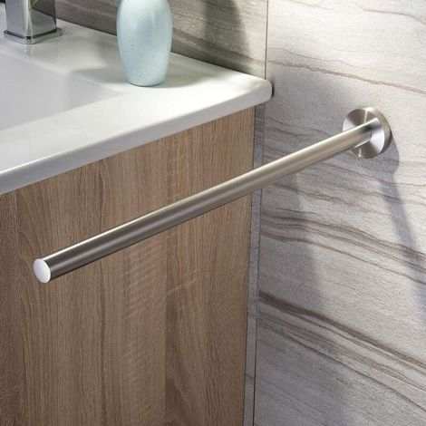 Barre Porte-serviettes Mural En Acier Inoxydable Brossé 40 Cm