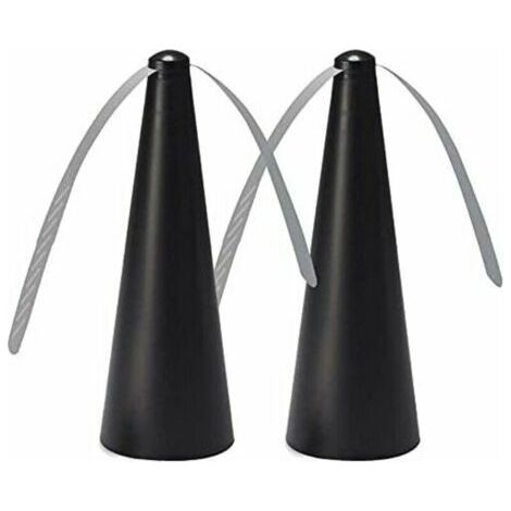 Qorva-ventilateur Anti-mouche, Lot De 2 Répulsifs Anti-mouches, Fly Fan Pour Effrayer Les Mouches, Répellante Moustique Fan Pour Maison Dîner, Terrasse Et Restaurant