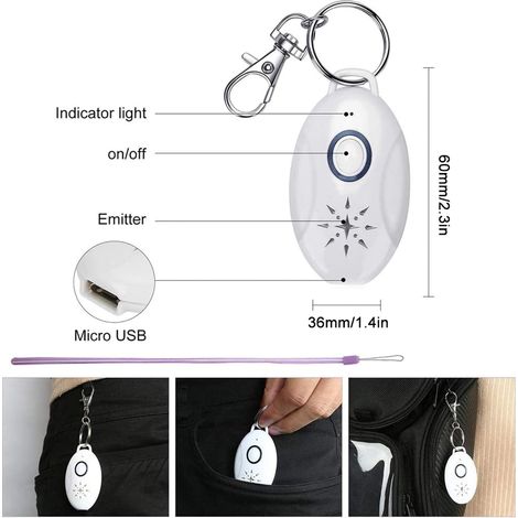 Mini Electronic Mosquito Repellent, White, Portable, Outdoor, Mobile Mosquito Repellent, Summer Must-have